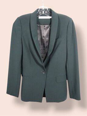 Simons Contemporaine Blazer Women’s Size 2 Dark Green Tailored Suit Jacket